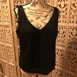 Beautiful Black Sequined Top